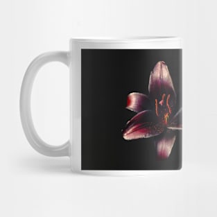 Black Lily on Black Mug